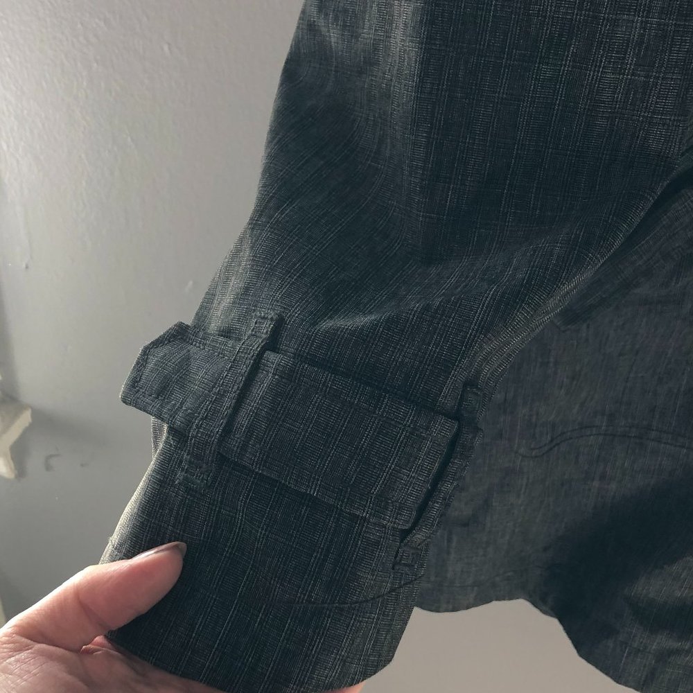 Athleta Waterproof Rainfall Rain Jacket Gray Blac… - image 7